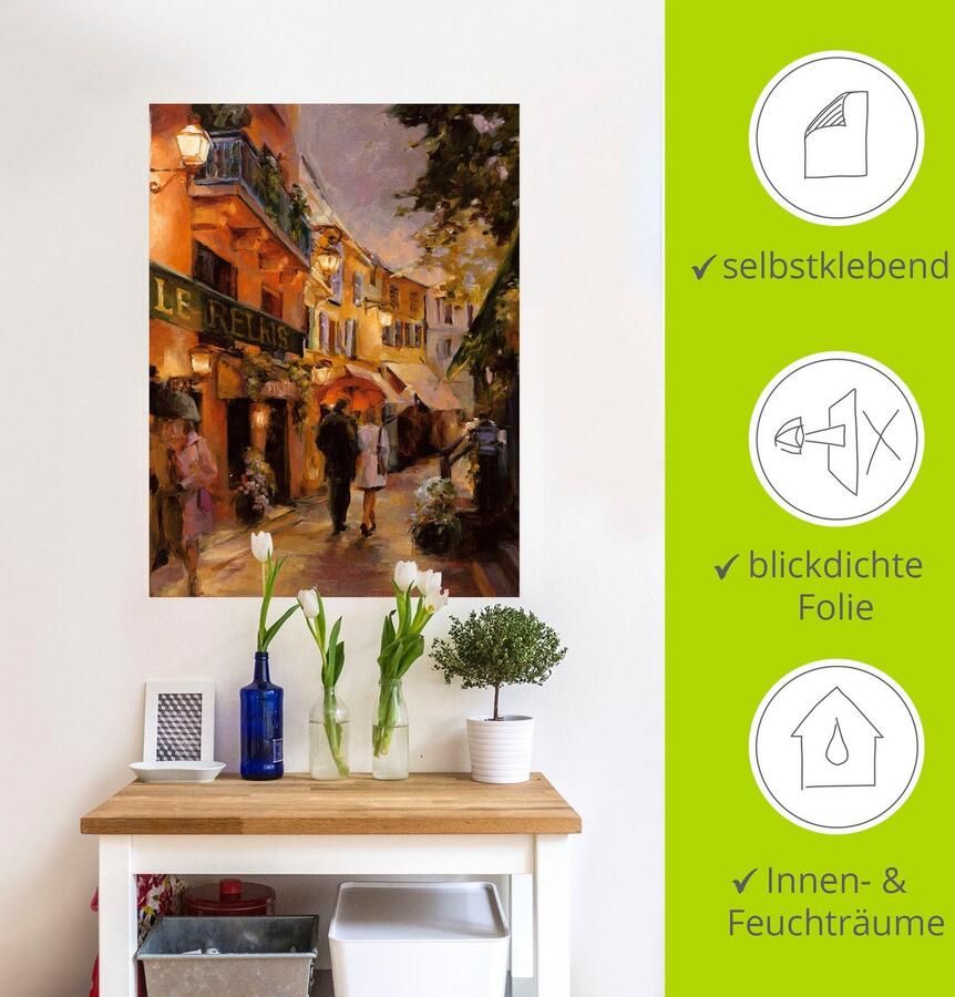 Artland Artprint Avond in Parijs I als artprint op linnen poster muursticker in verschillende maten - Foto 3