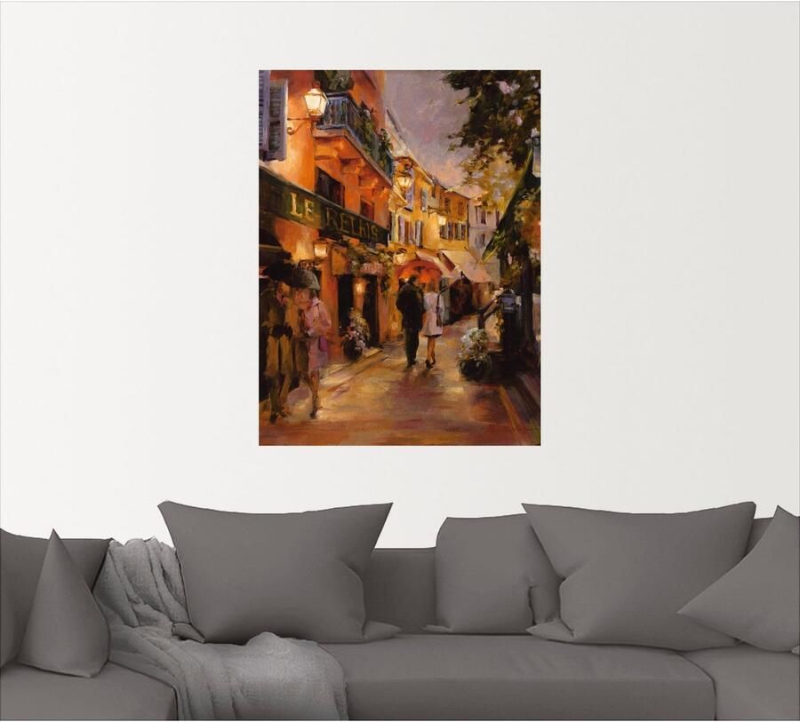 Artland Artprint Avond in Parijs II als artprint op linnen poster muursticker in verschillende maten - Foto 4