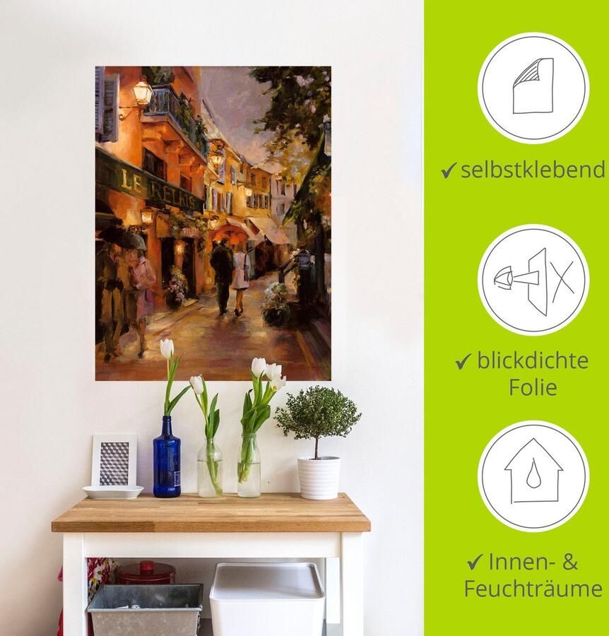 Artland Artprint Avond in Parijs II als artprint op linnen poster muursticker in verschillende maten - Foto 3