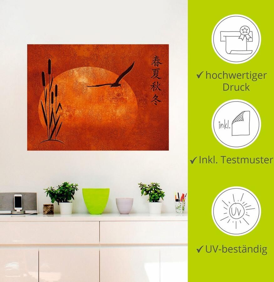 Artland Artprint Aziatische seizoenen als poster muursticker in verschillende maten - Foto 2