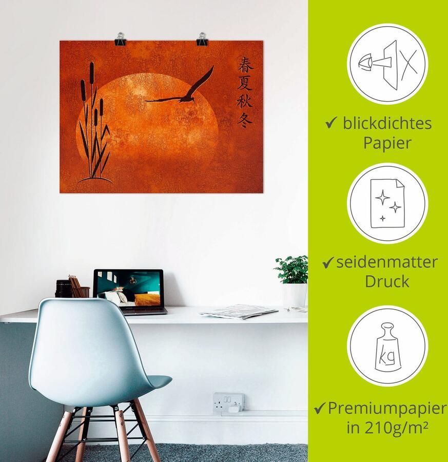 Artland Artprint Aziatische seizoenen als poster muursticker in verschillende maten - Foto 2