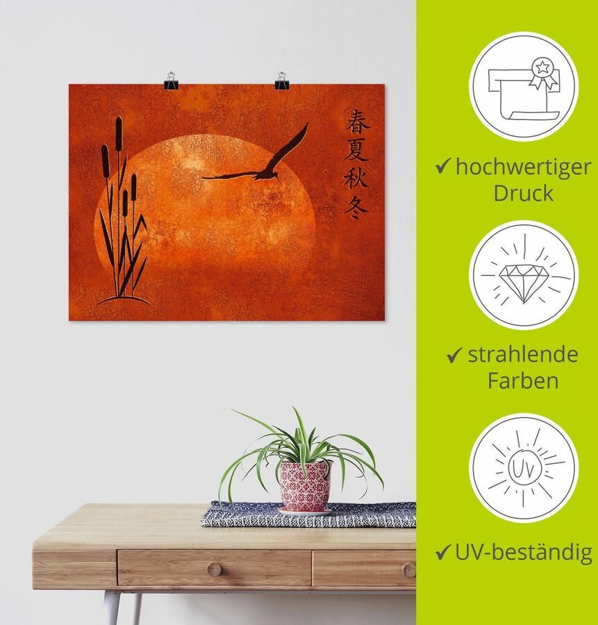 Artland Artprint Aziatische seizoenen als poster muursticker in verschillende maten - Foto 3