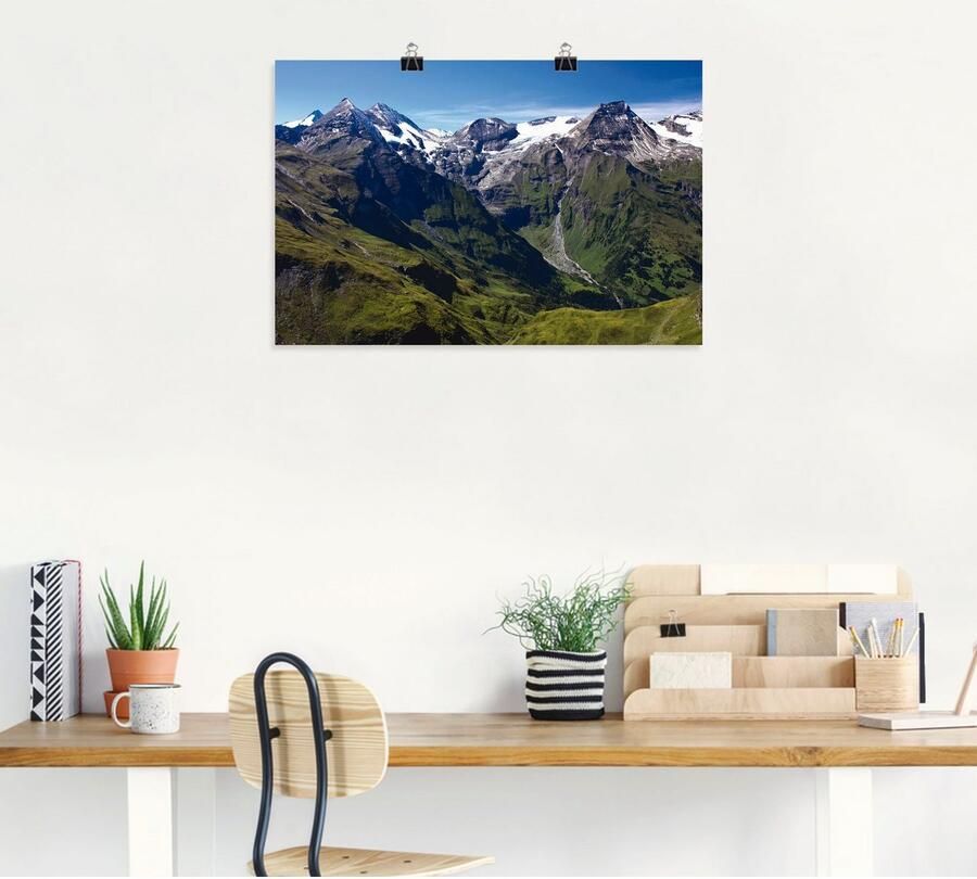 Artland Artprint Bergen rondom de Großglockner als artprint op linnen poster in verschillende formaten maten - Foto 4