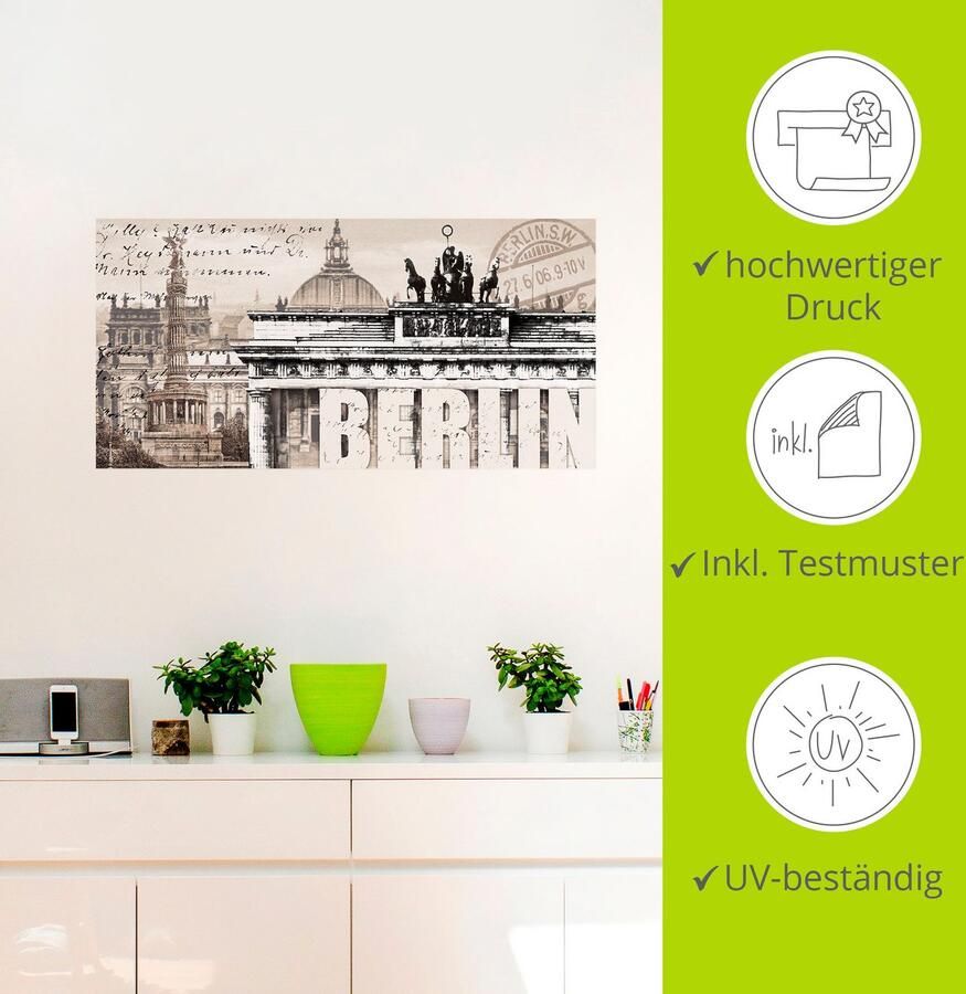 Artland Artprint Berlijn II als artprint op linnen poster muursticker in verschillende maten - Foto 3