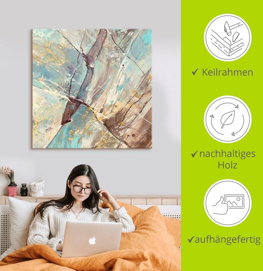 Artland Artprint Blauw water II als artprint op linnen poster in verschillende formaten maten - Foto 2