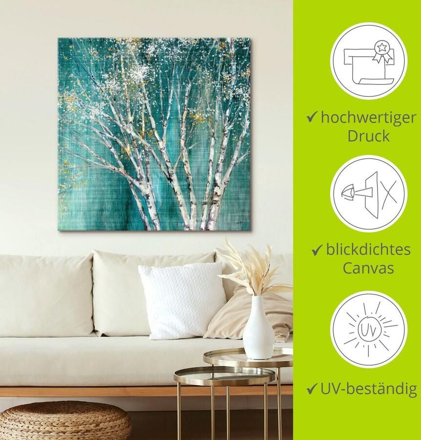 Artland Artprint Blauwe berk als artprint op linnen poster muursticker in verschillende maten - Foto 4