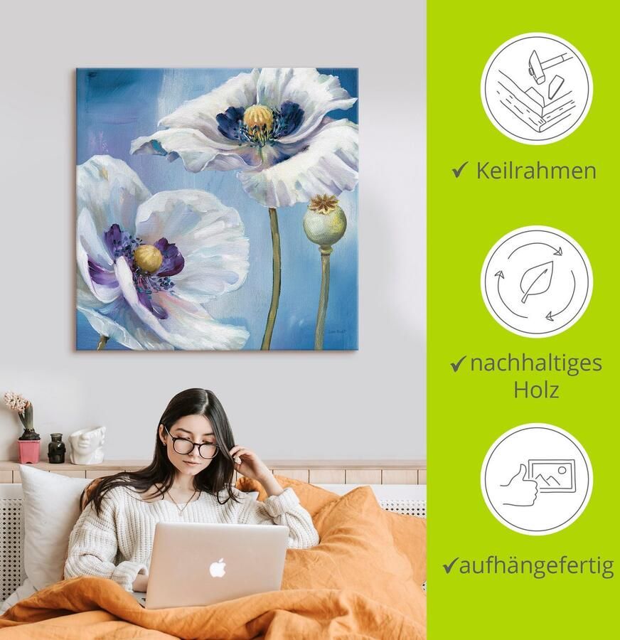 Artland Artprint Blauwe dans II als artprint op linnen poster in verschillende formaten maten - Foto 2