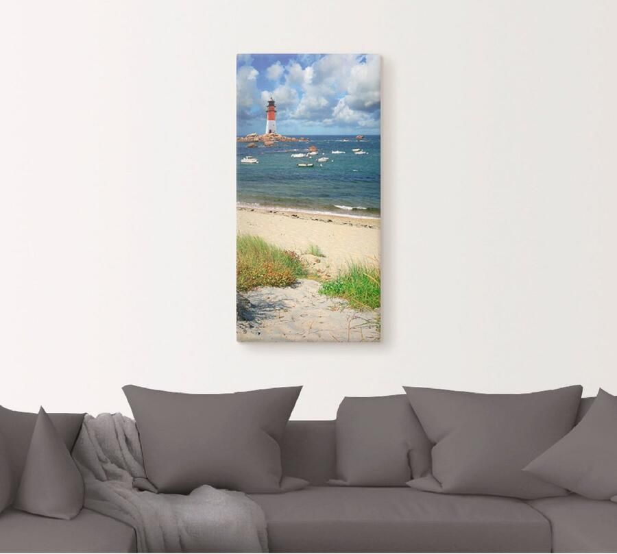 Artland Artprint op linnen Blik door de duinen - Foto 5