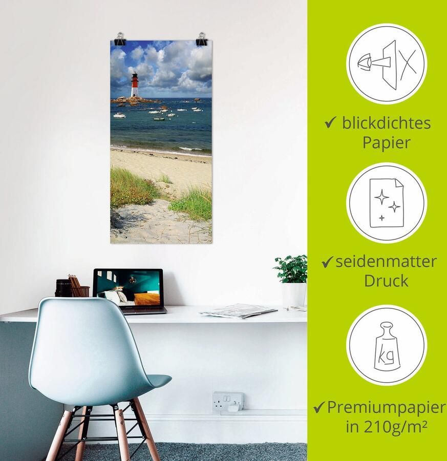 Artland Artprint Blik door de duinen als artprint op linnen poster in verschillende formaten maten - Foto 2