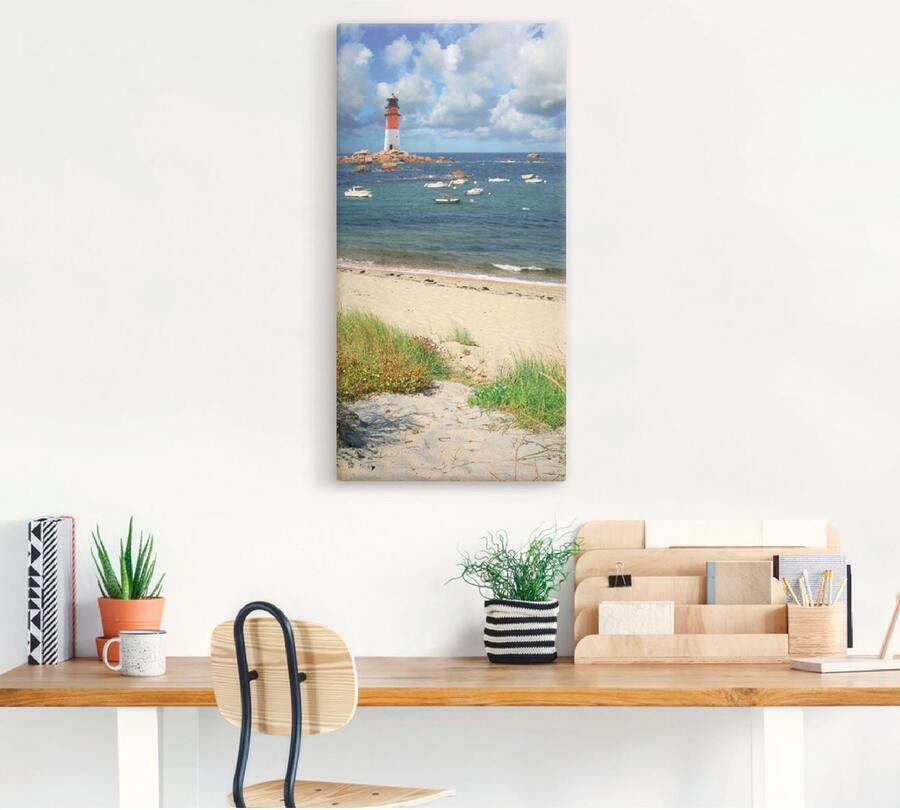 Artland Artprint op linnen Blik door de duinen - Foto 4