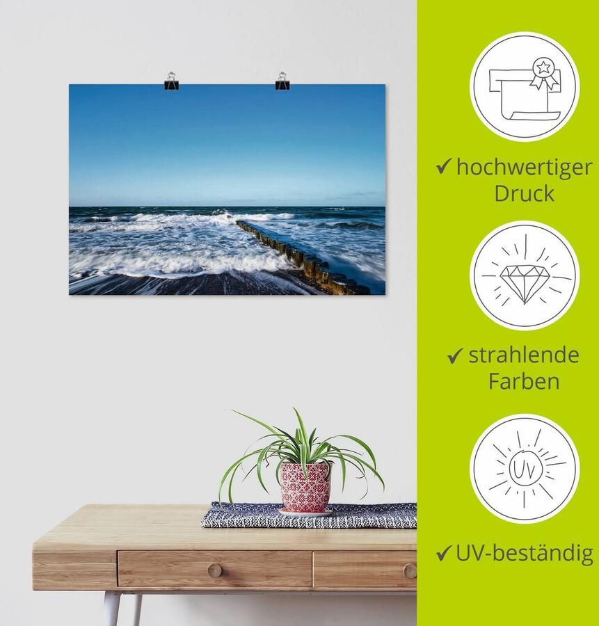 Artland Artprint Blik op de kust van de Oostzee IV als poster in verschillende formaten maten - Foto 4