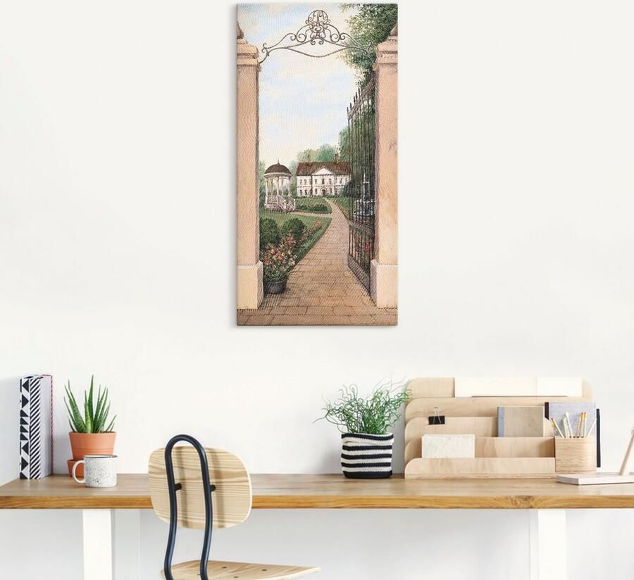 Artland Artprint Blik op Gutshaus als artprint op linnen poster in verschillende formaten maten - Foto 4