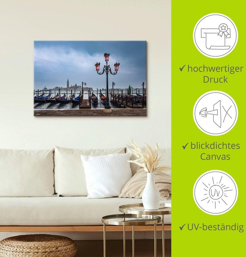 Artland Artprint Blik op het eiland San Giorgio Maggiore - Foto 4