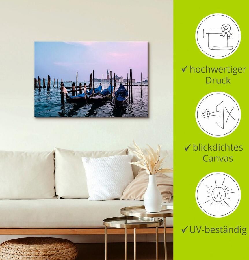 Artland Artprint Blik op het eiland San Giorgio Maggiore - Foto 3