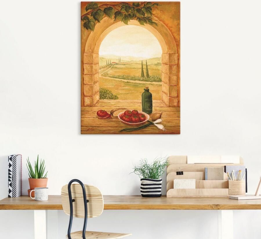 Artland Artprint op linnen Blik uit het venster - Foto 5
