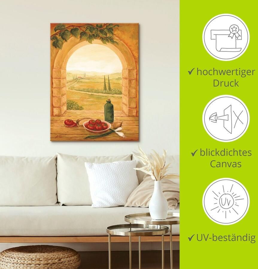 Artland Artprint op linnen Blik uit het venster - Foto 4