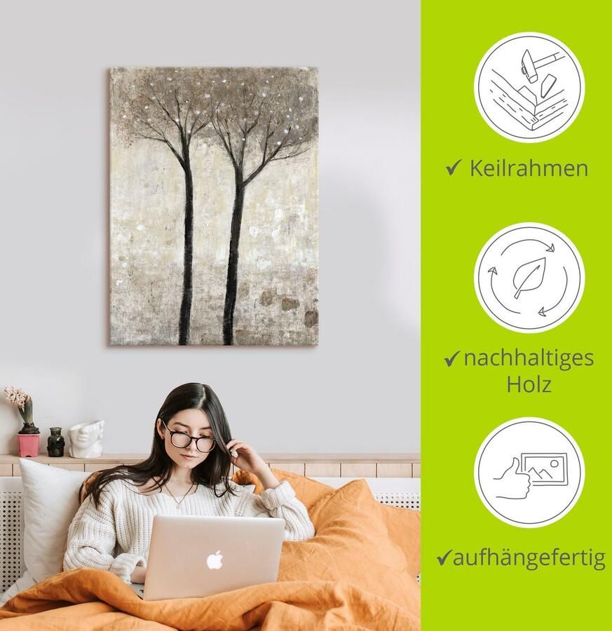 Artland Artprint Bloeiende boom II als artprint op linnen poster in verschillende formaten maten - Foto 2