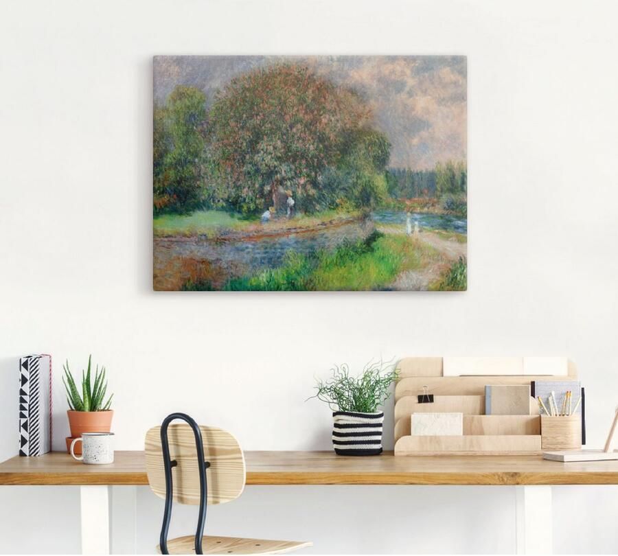 Artland Artprint Bloeiende kastanjeboom als artprint op linnen poster in verschillende formaten maten - Foto 4