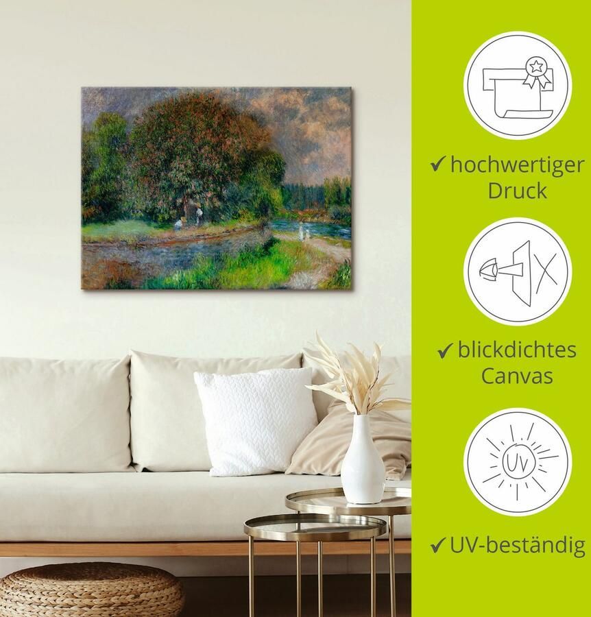 Artland Artprint Bloeiende kastanjeboom als artprint op linnen poster in verschillende formaten maten - Foto 2