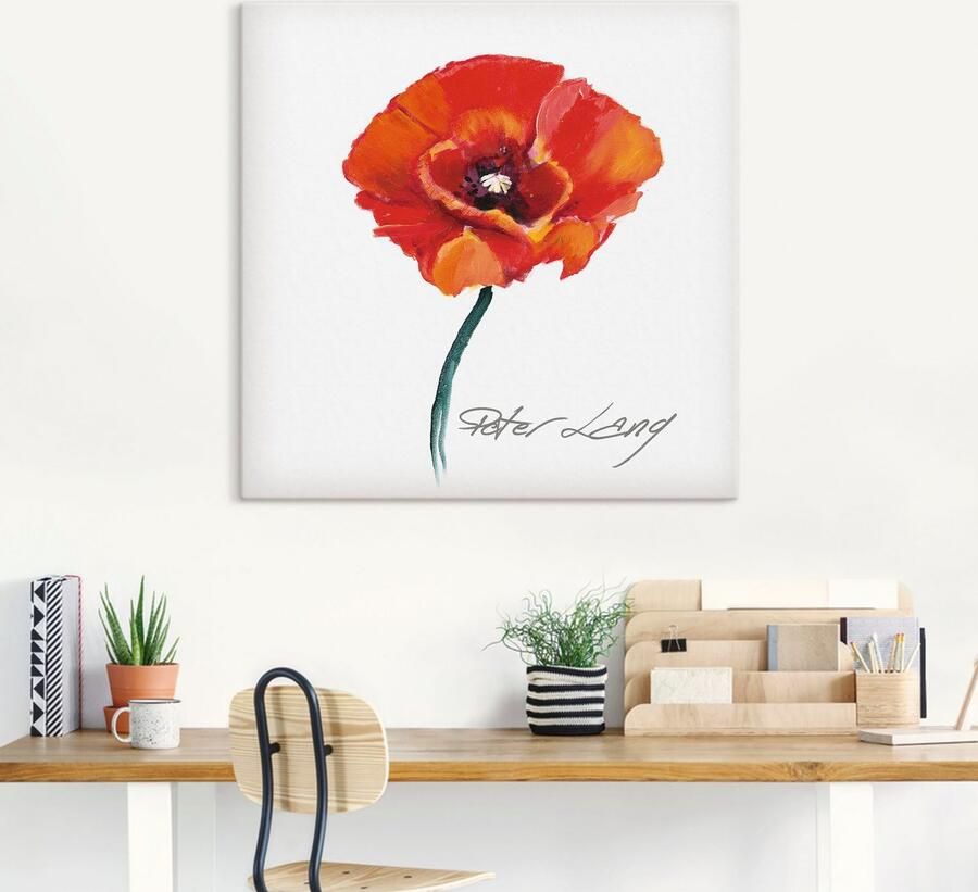 Artland Artprint op linnen Bloem_wit III - Foto 5