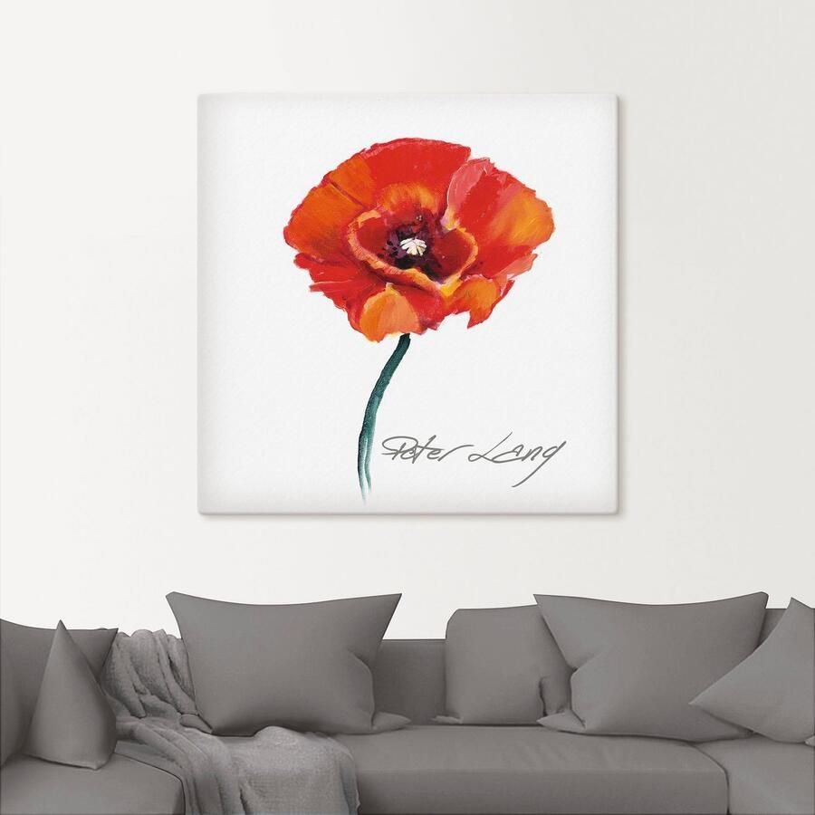 Artland Artprint Bloem_wit III als artprint op linnen poster in verschillende formaten maten - Foto 2