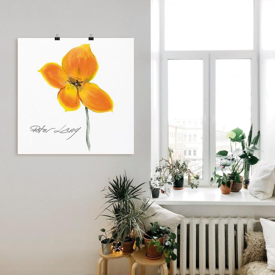 Artland Artprint Bloem_wit VI als artprint op linnen poster in verschillende formaten maten - Foto 2