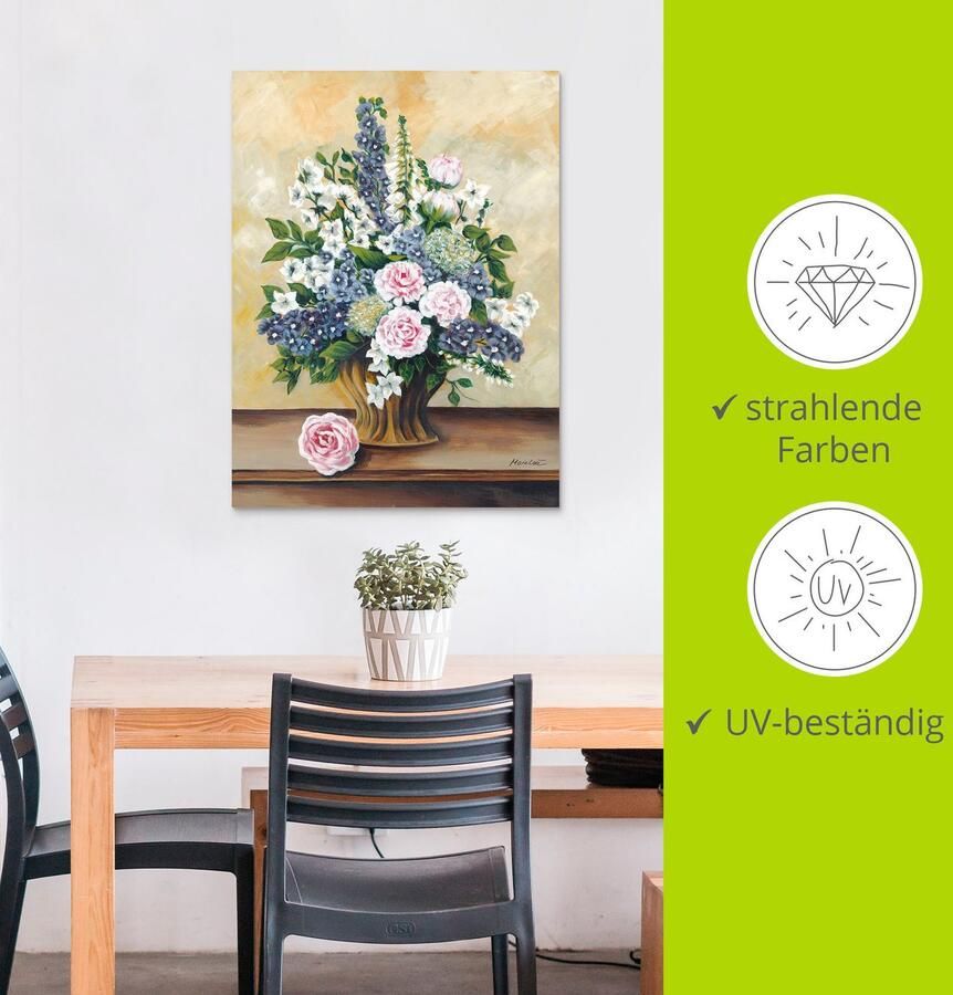 Artland Artprint Bloemboeket als artprint van aluminium artprint voor buiten artprint op linnen in verschillende maten - Foto 3