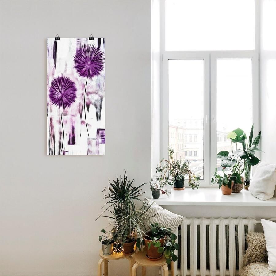 Artland Artprint Bloemen als artprint van aluminium artprint op linnen muursticker of poster in verschillende maten - Foto 2