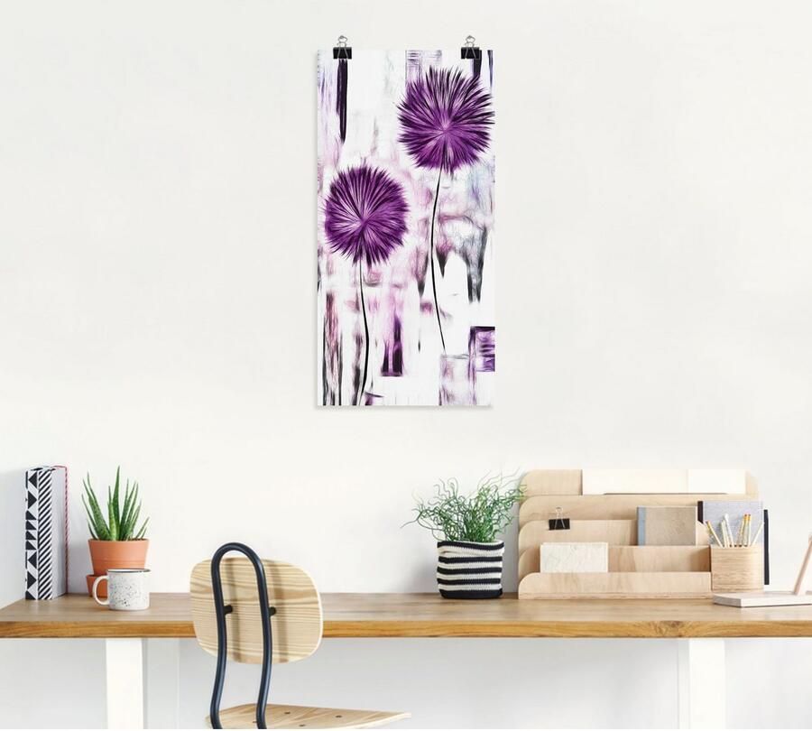 Artland Artprint Bloemen als artprint van aluminium artprint op linnen muursticker of poster in verschillende maten - Foto 6