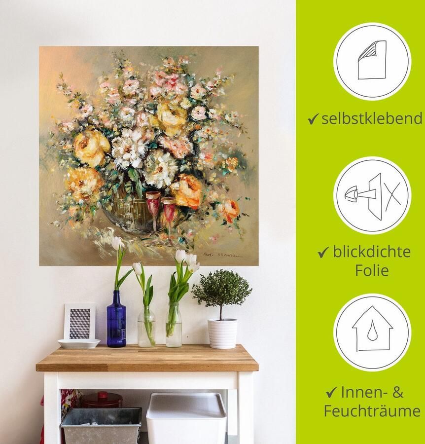 Artland Artprint Bloemen en sterke dranken als artprint op linnen poster muursticker in verschillende maten - Foto 3