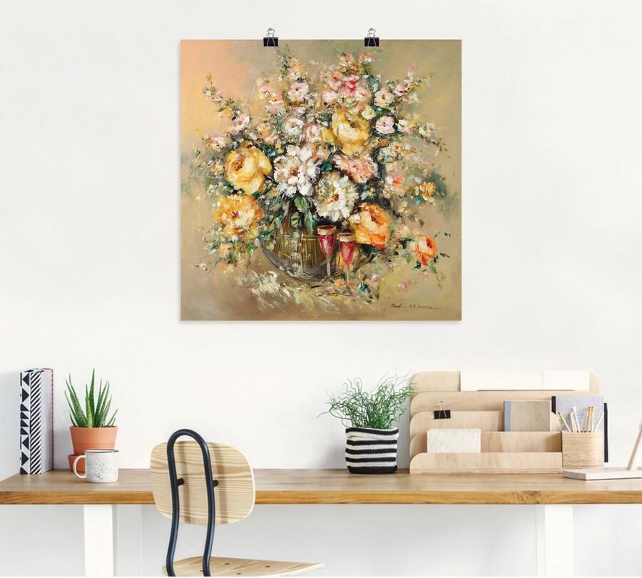 Artland Artprint Bloemen en sterke dranken als artprint op linnen poster muursticker in verschillende maten - Foto 6