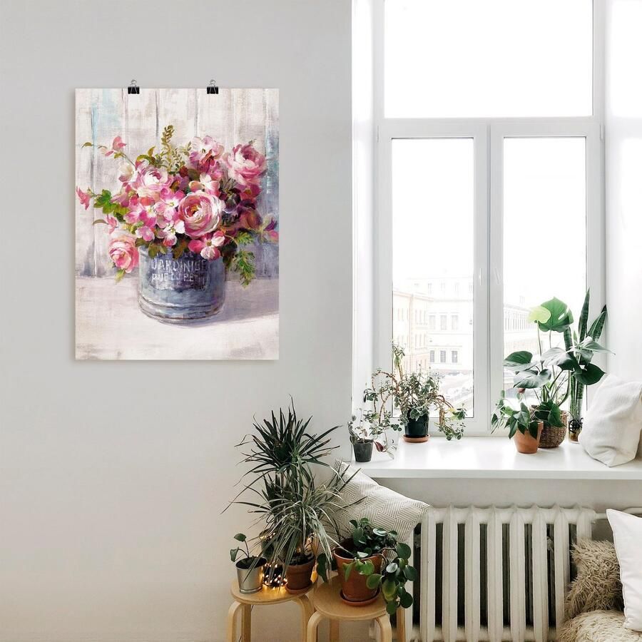 Artland Artprint Bloemen I als artprint op linnen poster in verschillende formaten maten