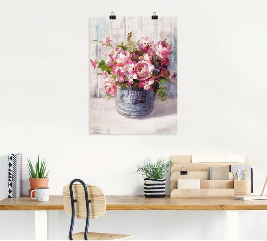 Artland Artprint Bloemen I als artprint op linnen poster in verschillende formaten maten - Foto 4