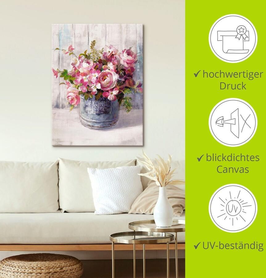 Artland Artprint Bloemen I als artprint op linnen poster in verschillende formaten maten - Foto 2
