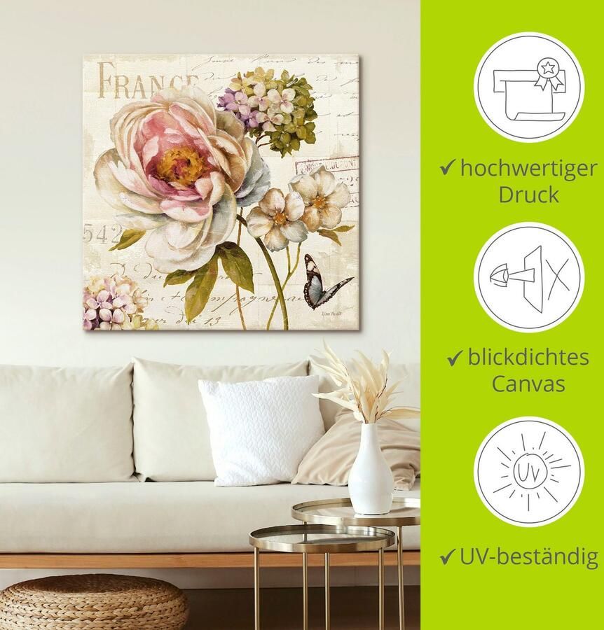 Artland Artprint op linnen Bloemen III - Foto 4
