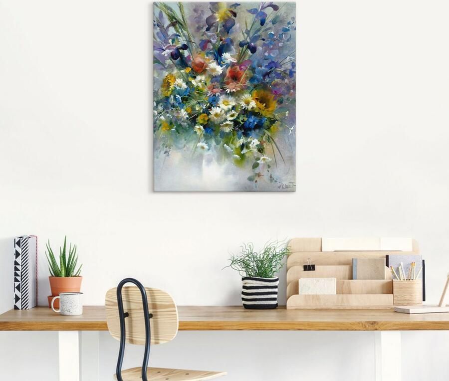 Artland Artprint Bloemen impressie als artprint op linnen poster in verschillende formaten maten - Foto 5