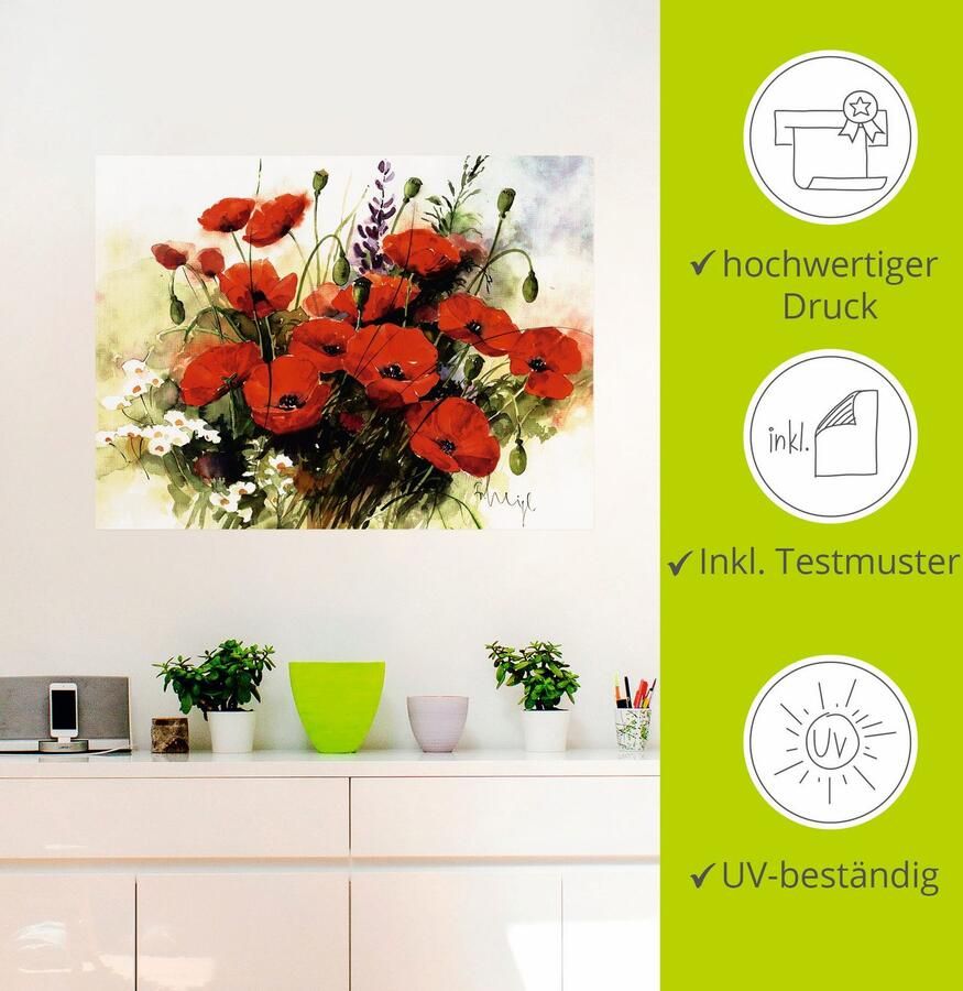 Artland Artprint Bloemen samenstelling III als artprint op linnen poster muursticker in verschillende maten - Foto 2