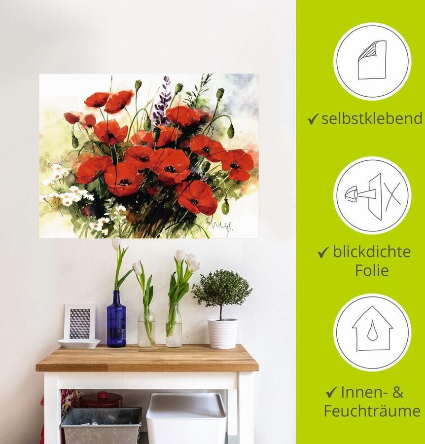 Artland Artprint Bloemen samenstelling III als artprint op linnen poster muursticker in verschillende maten - Foto 3