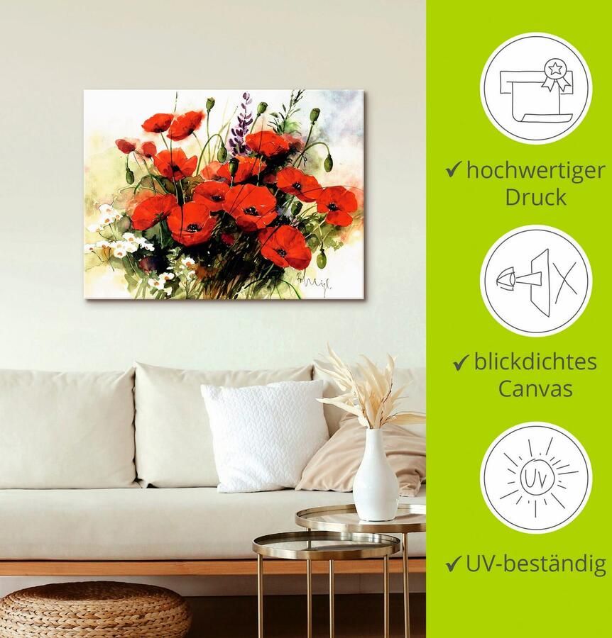 Artland Artprint Bloemen samenstelling III als artprint op linnen poster muursticker in verschillende maten - Foto 2