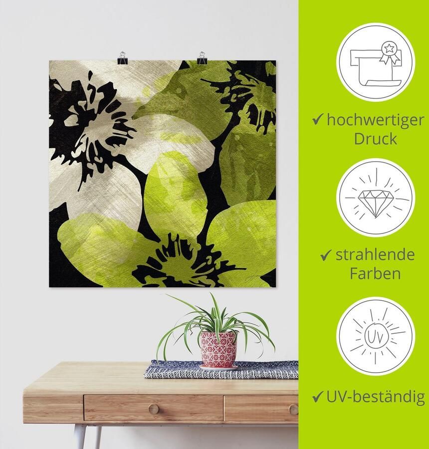 Artland Artprint Bloemen V als artprint van aluminium artprint voor buiten artprint op linnen poster in verschillende maten. maten - Foto 3