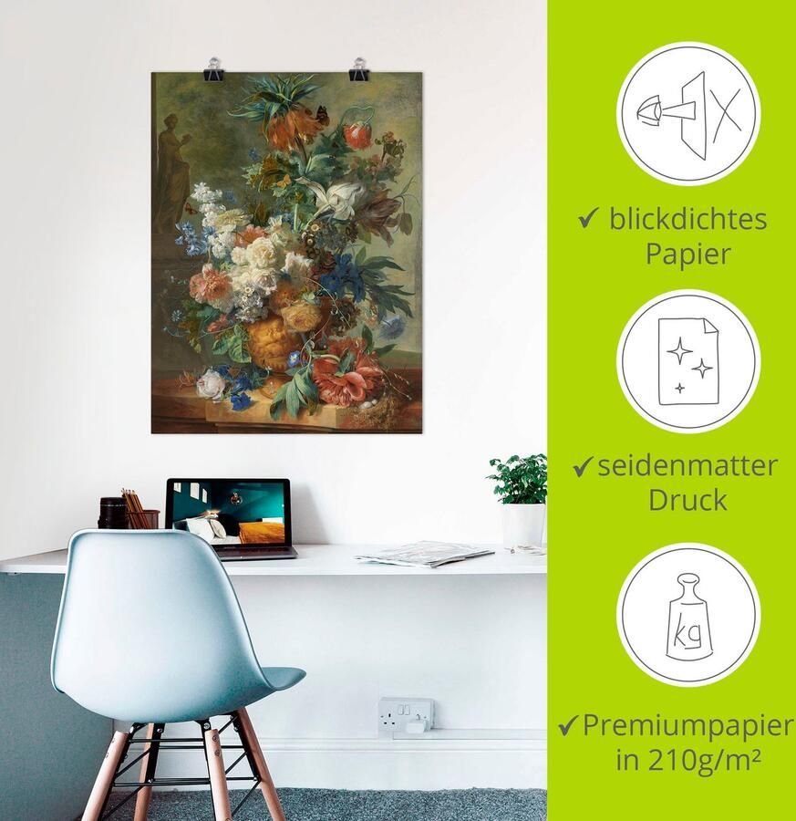 Artland Artprint Bloemenstilleven. 1723 als poster in verschillende formaten maten - Foto 3