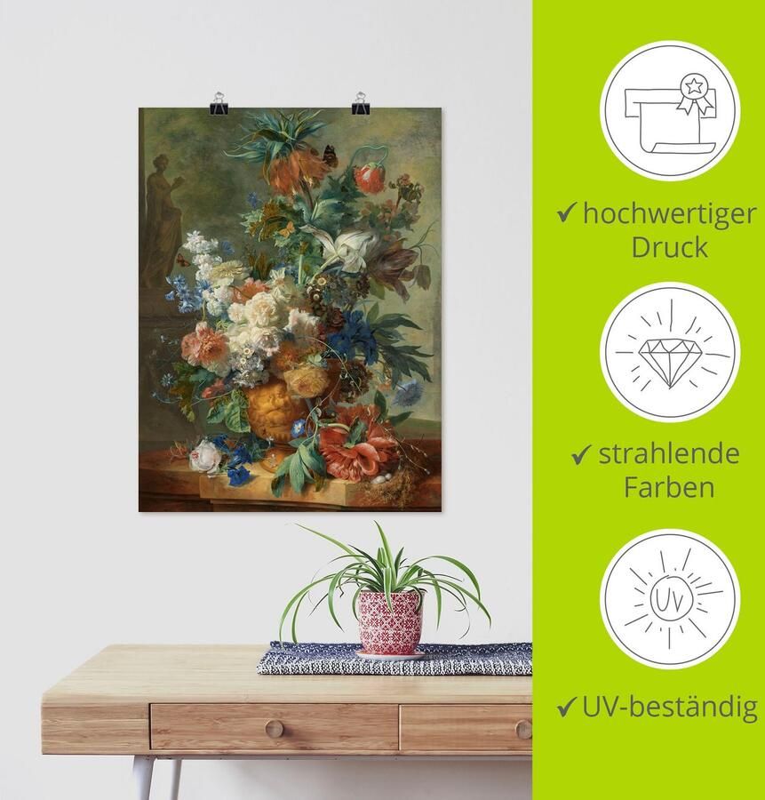 Artland Artprint Bloemenstilleven. 1723 als poster in verschillende formaten maten - Foto 4