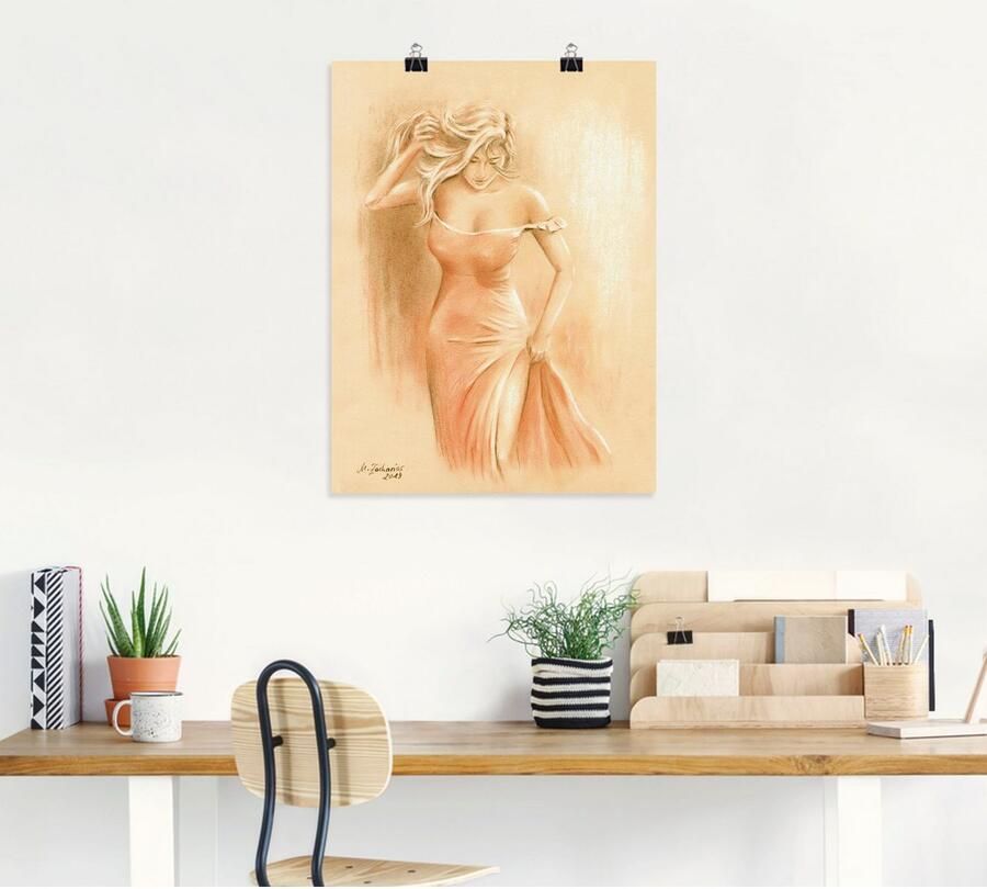 Artland Artprint Bochtig model als artprint op linnen poster in verschillende formaten maten - Foto 5