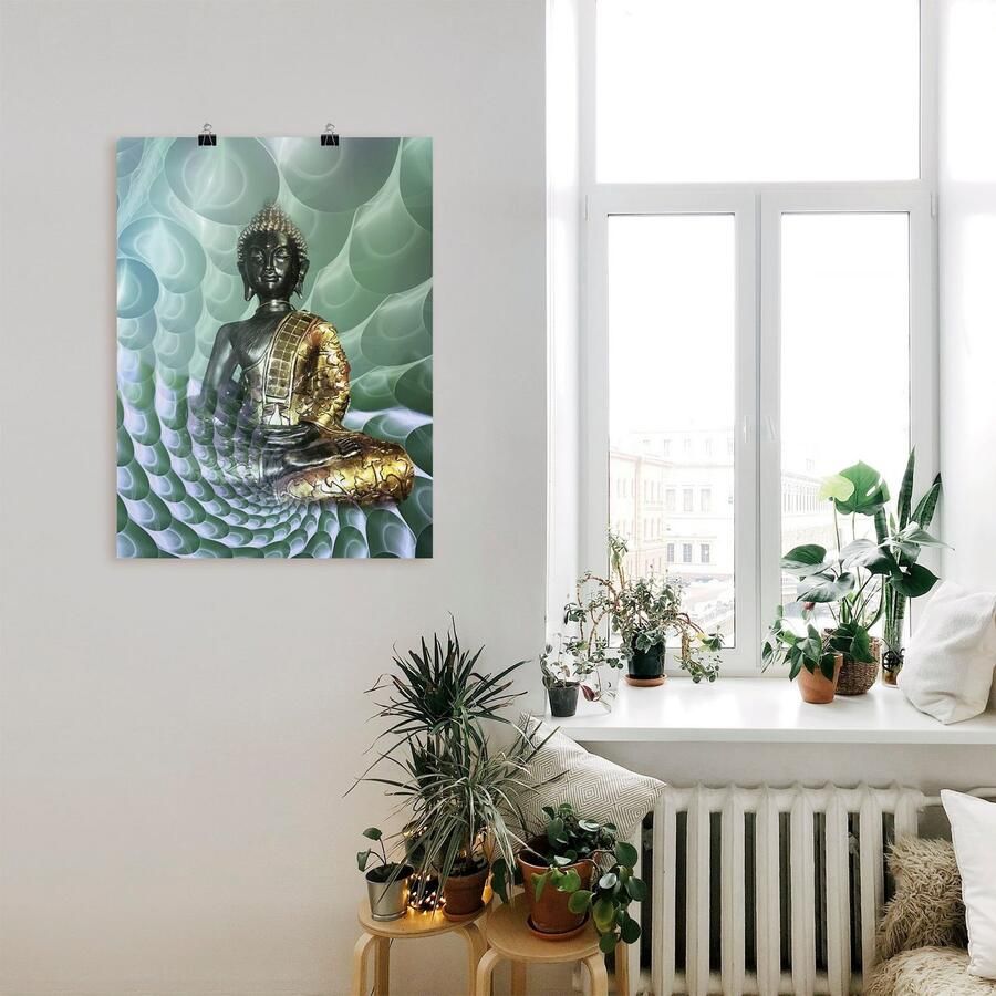 Artland Artprint Boeddha s droomwereld CB als artprint van aluminium artprint voor buiten artprint op linnen poster muursticker