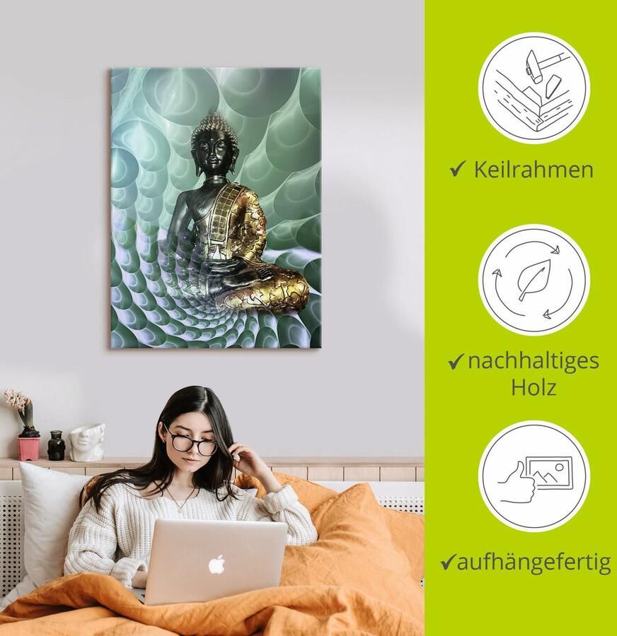 Artland Artprint Boeddha s droomwereld CB als artprint van aluminium artprint voor buiten artprint op linnen poster muursticker