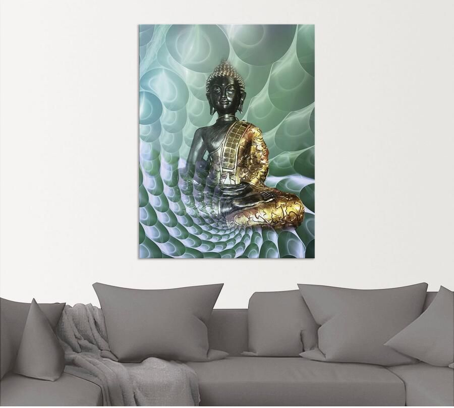Artland Artprint Boeddha s droomwereld CB als artprint van aluminium artprint voor buiten artprint op linnen poster muursticker - Foto 5
