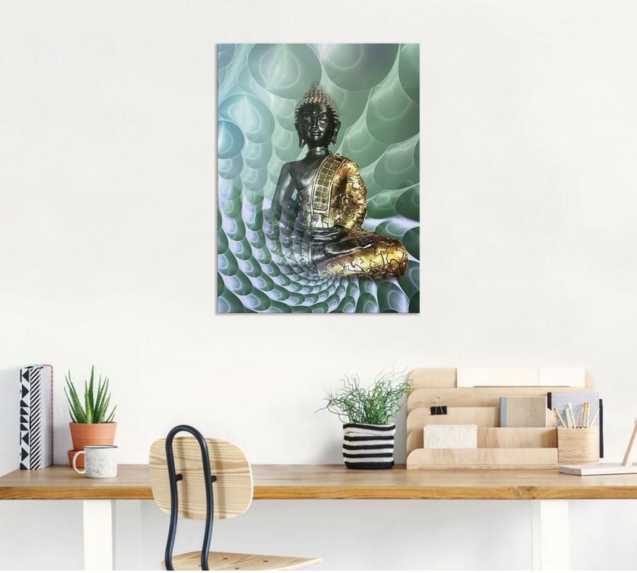 Artland Artprint Boeddha s droomwereld CB als artprint van aluminium artprint voor buiten artprint op linnen poster muursticker - Foto 6