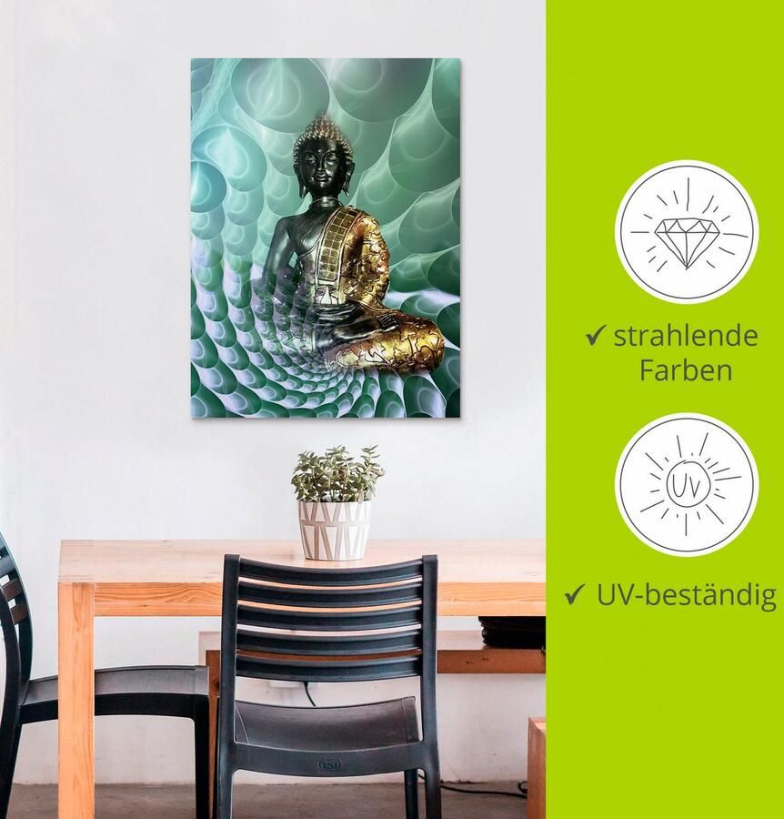 Artland Artprint Boeddha s droomwereld CB als artprint van aluminium artprint voor buiten artprint op linnen poster muursticker - Foto 3