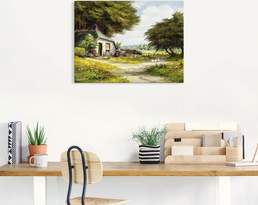 Artland Artprint op linnen Boerderij - Foto 5