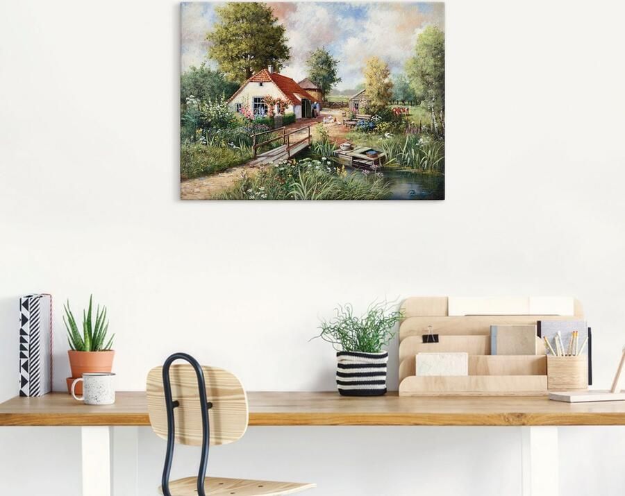 Artland Artprint Boerderij als artprint op linnen poster in verschillende formaten maten - Foto 7